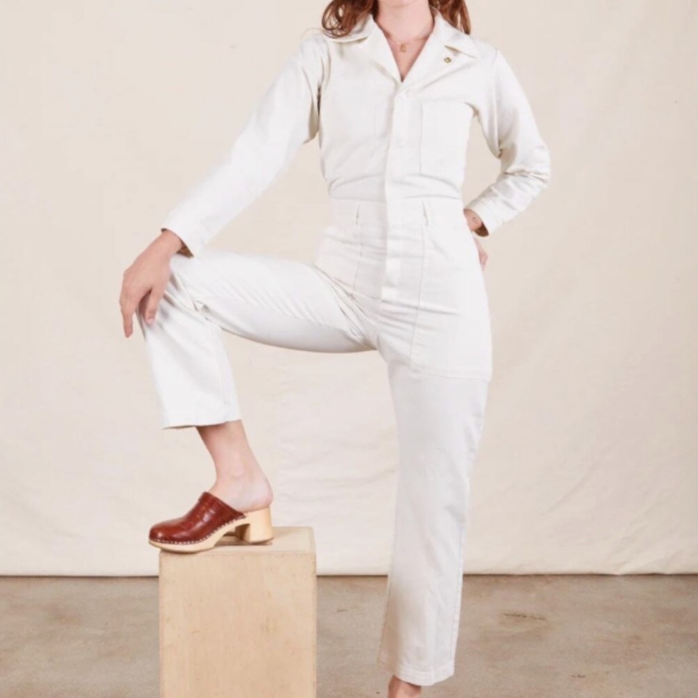 Big Bud Press Cream Jumpsuit with long sleeves 5x